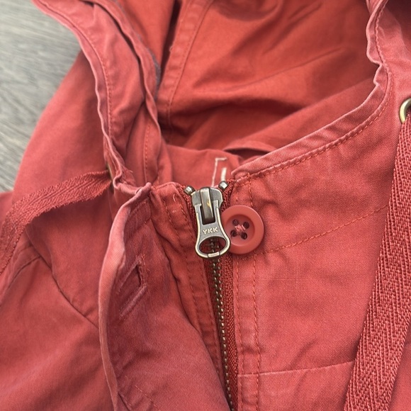 L.L. Bean | Coral Orange 100% Cotton Light Weight Jacket Size Large - Picture 5 of 12